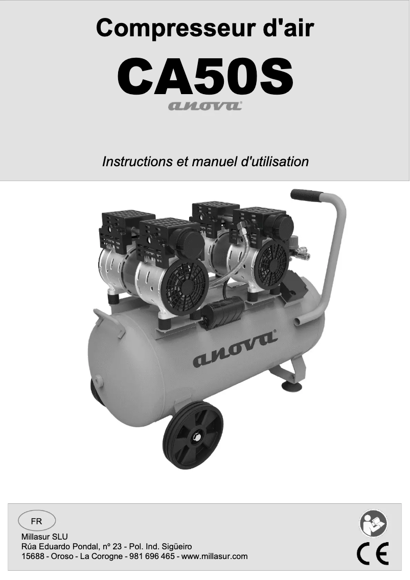 Page 1 de la notice Manuel utilisateur Anova CA50S