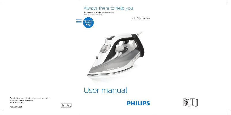 Página 1 del manual Manual de usuario Philips PerfectCare Azur GC4918