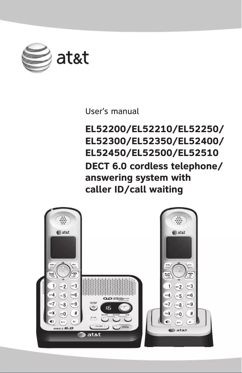 Página 1 del manual Manual de usuario AT&T EL52200