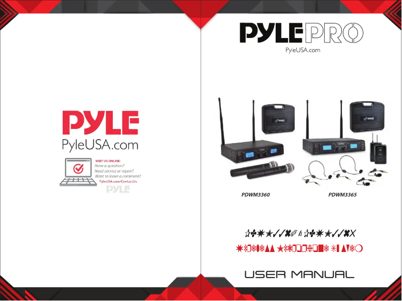 Page 1 de la notice Manuel utilisateur Pyle PDWM3365