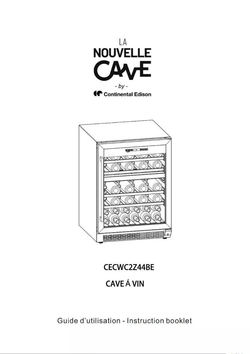 Page 1 of the manual User Manual Continental Edison CECWC2Z44BE
