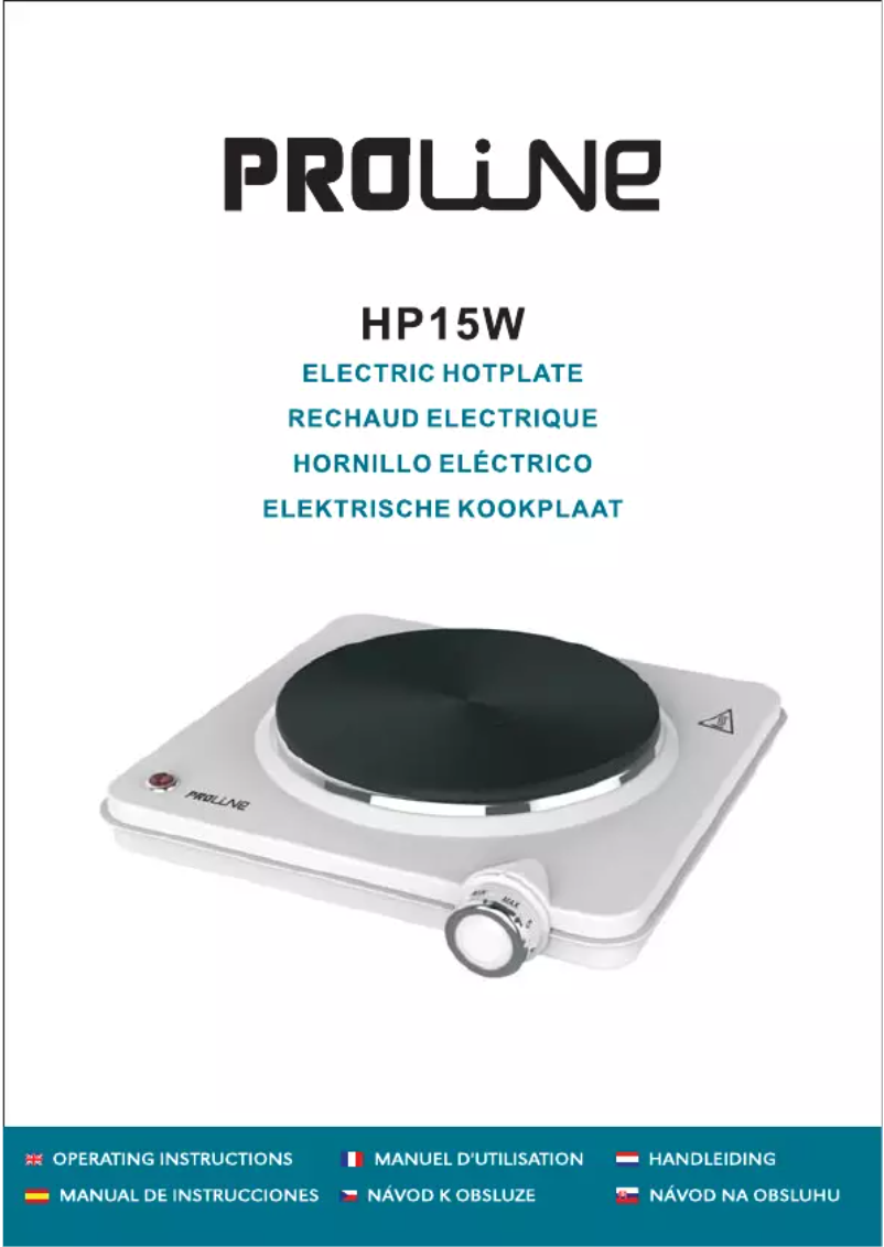 Page 1 de la notice Manuel utilisateur Proline HP15