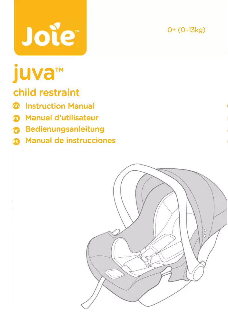 Page 1 of the manual User Manual Joie Juva
