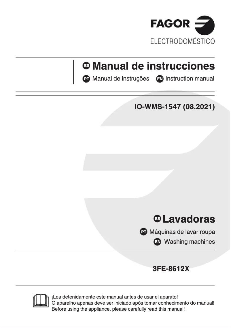 Page 1 de la notice Manuel utilisateur Fagor 3FE-8612X