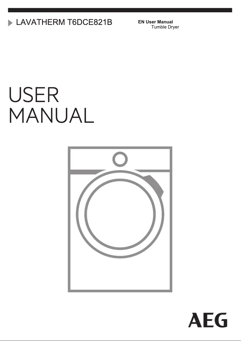 Página 1 del manual Manual de usuario AEG T6DCE821B