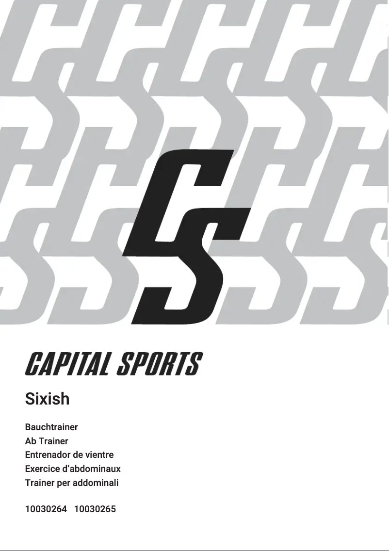 Page 1 de la notice Manuel utilisateur Capital Sports Sixish
