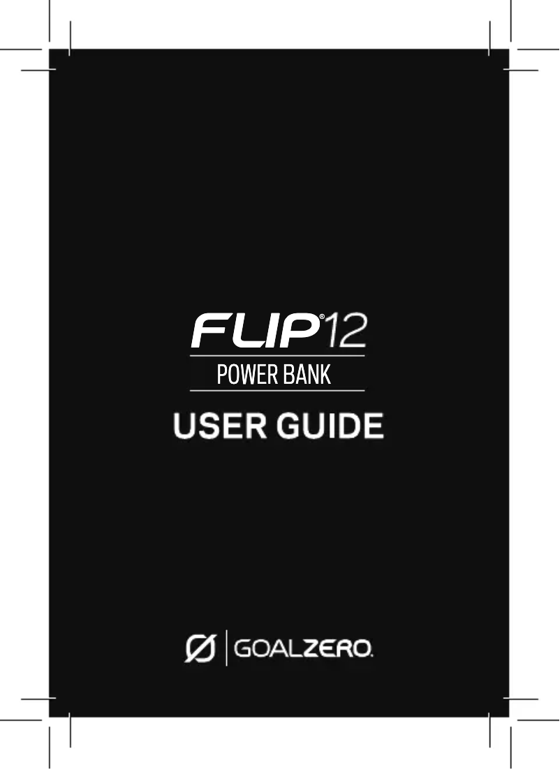 Page 1 de la notice Manuel utilisateur Goal Zero Flip 12