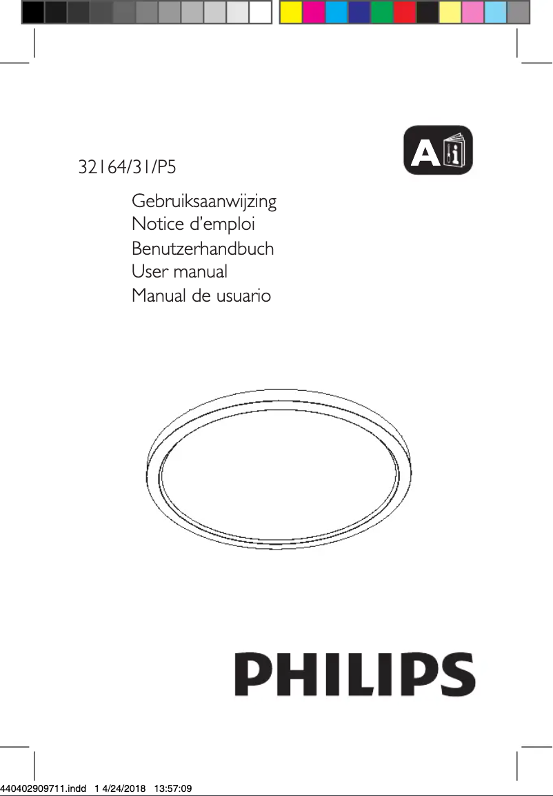Page 1 of the manual User Manual Philips Hue Aurelle