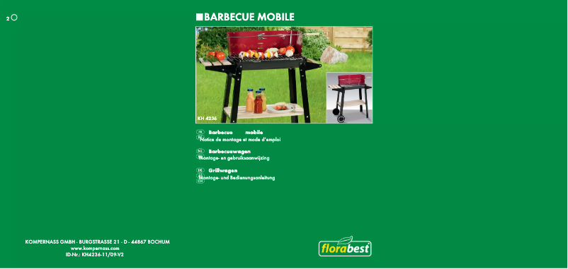 Page 1 de la notice Manuel utilisateur Florabest KH 4236