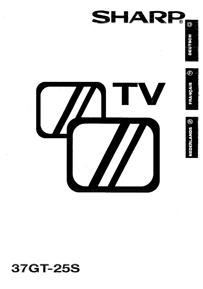 Página 1 del manual Manual de usuario Sharp 37GT25S