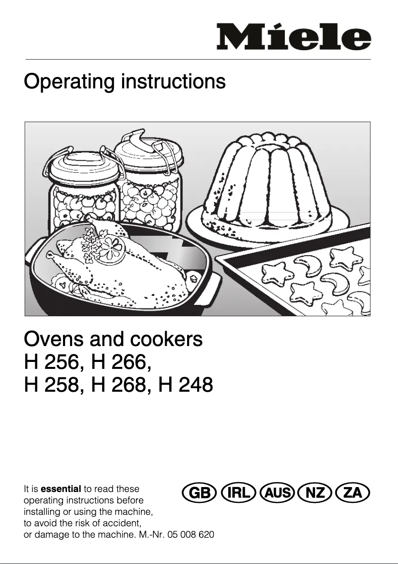 Page 1 de la notice Manuel utilisateur Miele H 256