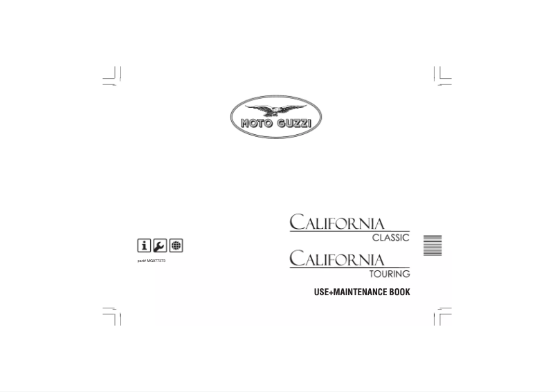 Page 1 of the manual User Manual Moto Guzzi California Classic (2006)