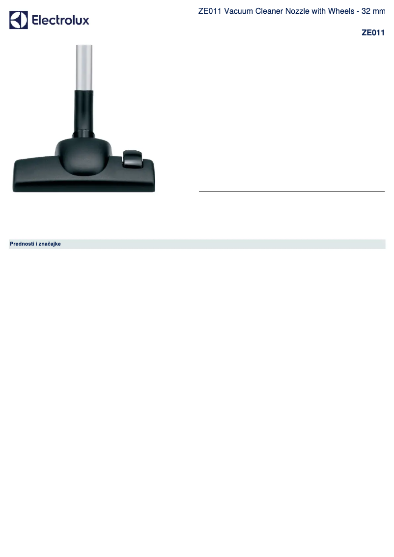 Página 1 del manual Manual de usuario Electrolux ZE011