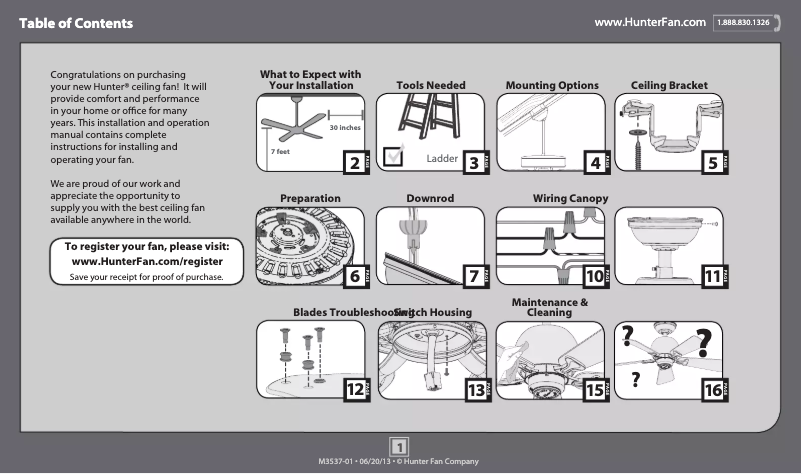 Page 1 of the manual User Manual Hunter St. Michaels 54077