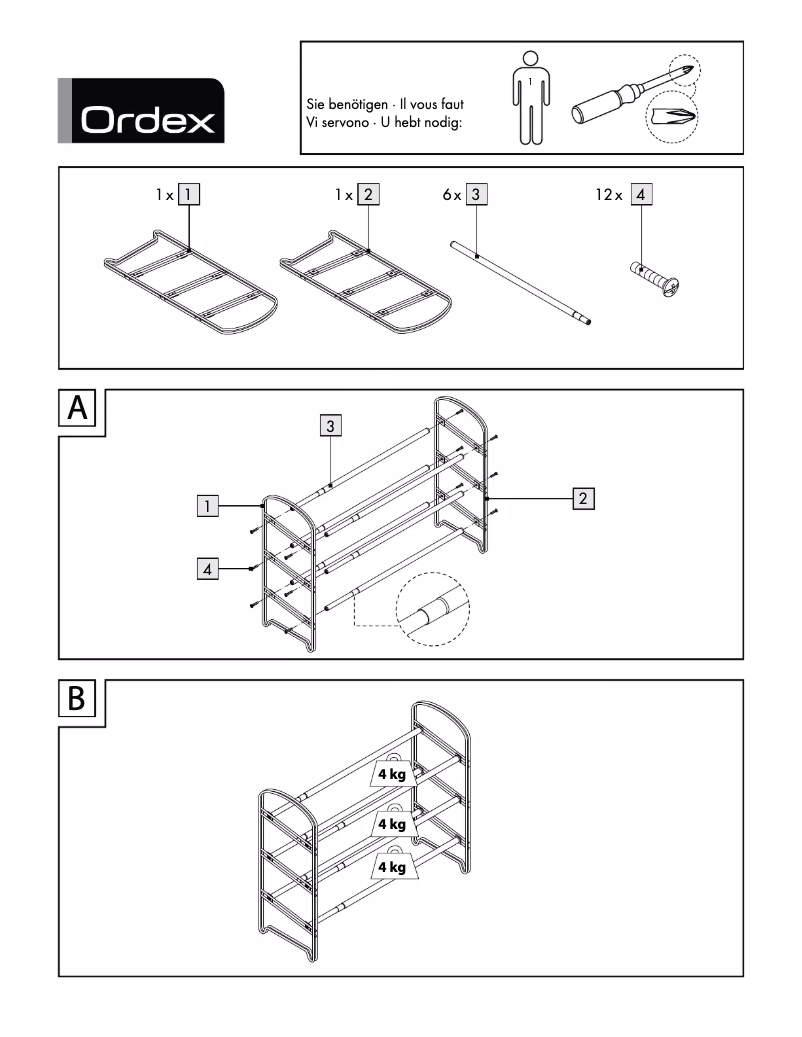 Page 1 de la notice Manuel utilisateur Ordex IAN 91504
