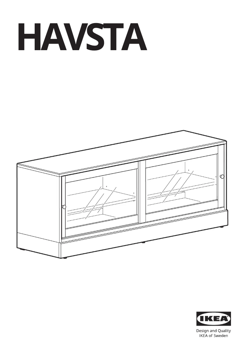 Page 1 de la notice Manuel utilisateur Ikea HAVSTA 505.292.68