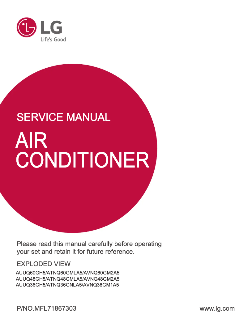 Página 1 del manual Manual de usuario LG AUUQ40GH5