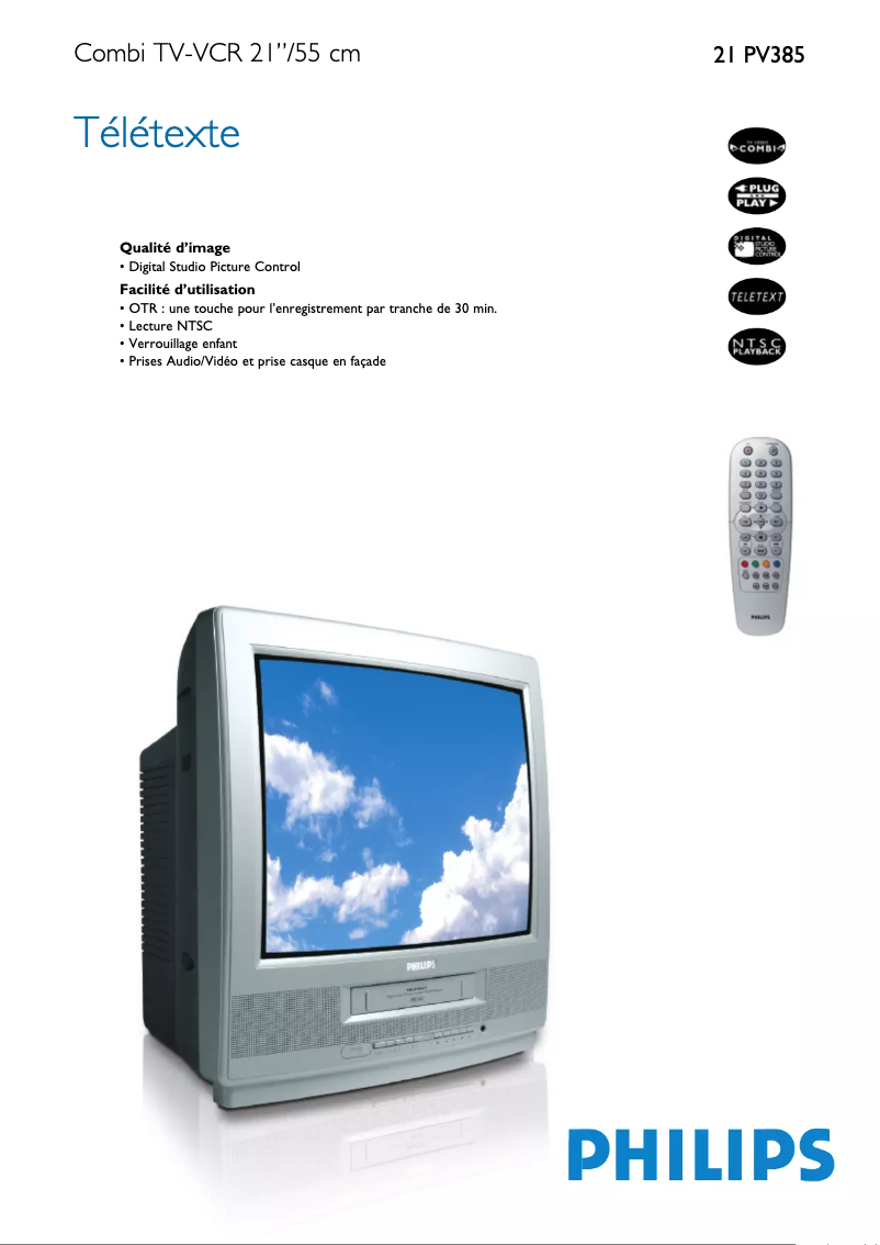 Image de la première page du manuel de l'appareil 21PV385