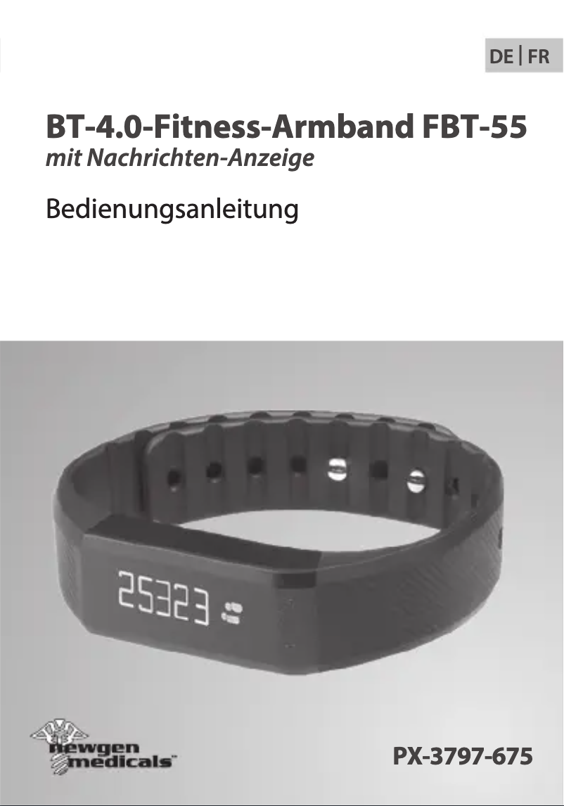 Page 1 de la notice Manuel utilisateur Newgen Medicals FBT-55