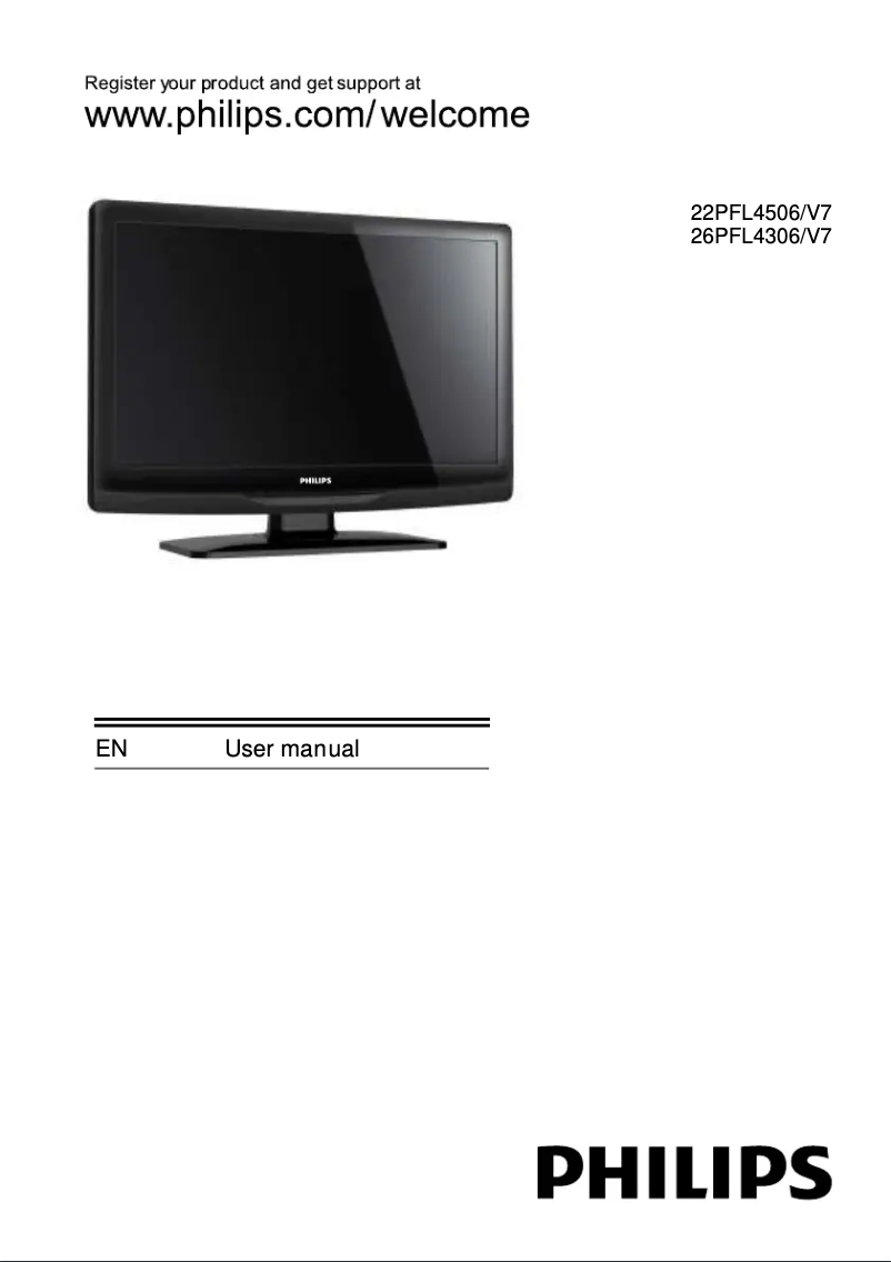 Page n°1 - Manuel utilisateur Philips 4000 series 22PFL4506