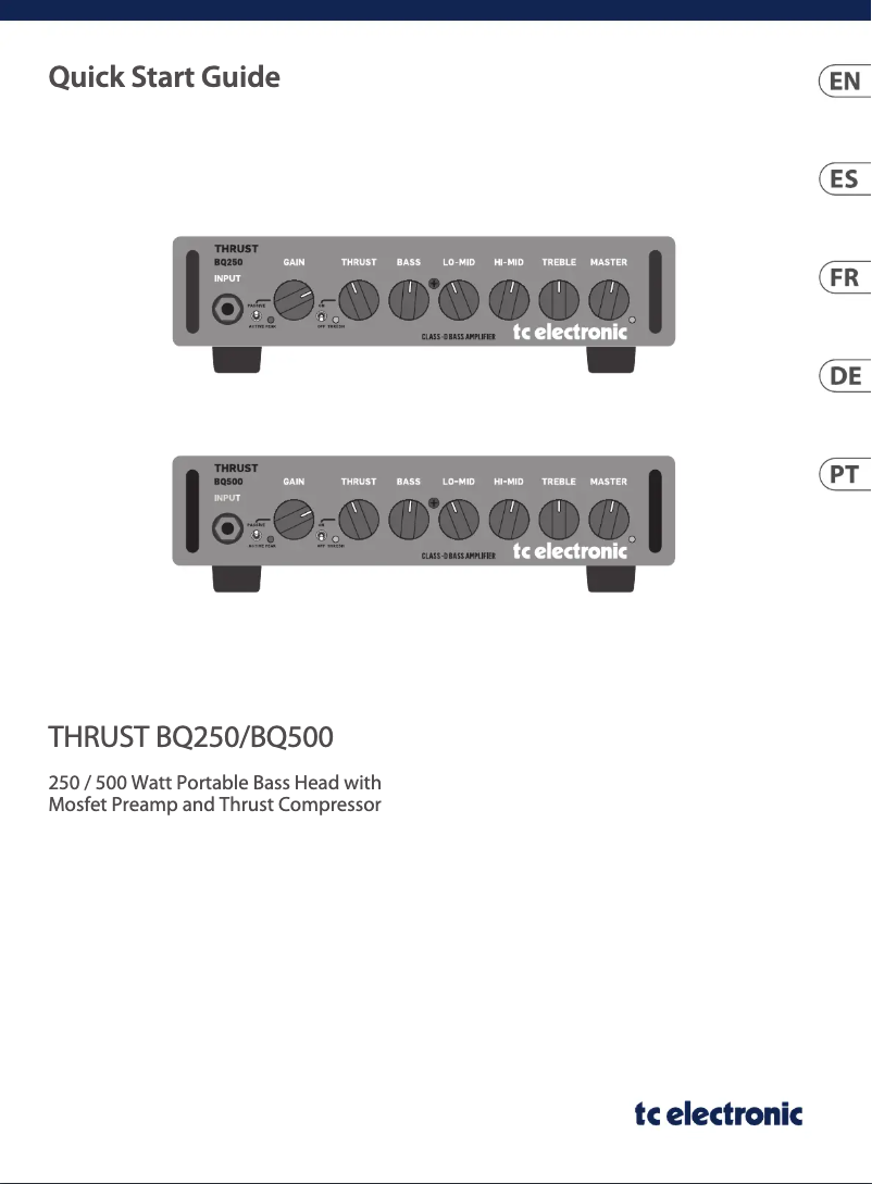 Page 1 de la notice Manuel utilisateur TC Electronic THRUST BQ250
