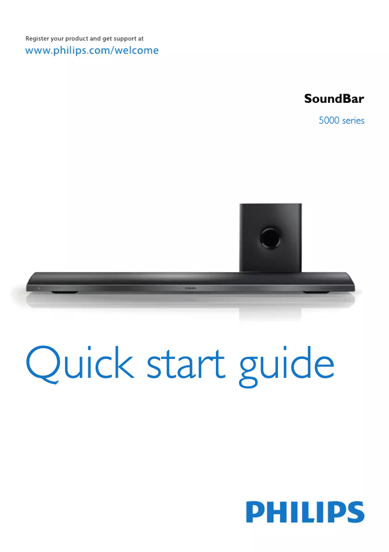 Page n°1 - Guide de démarrage rapide Philips CSS5123