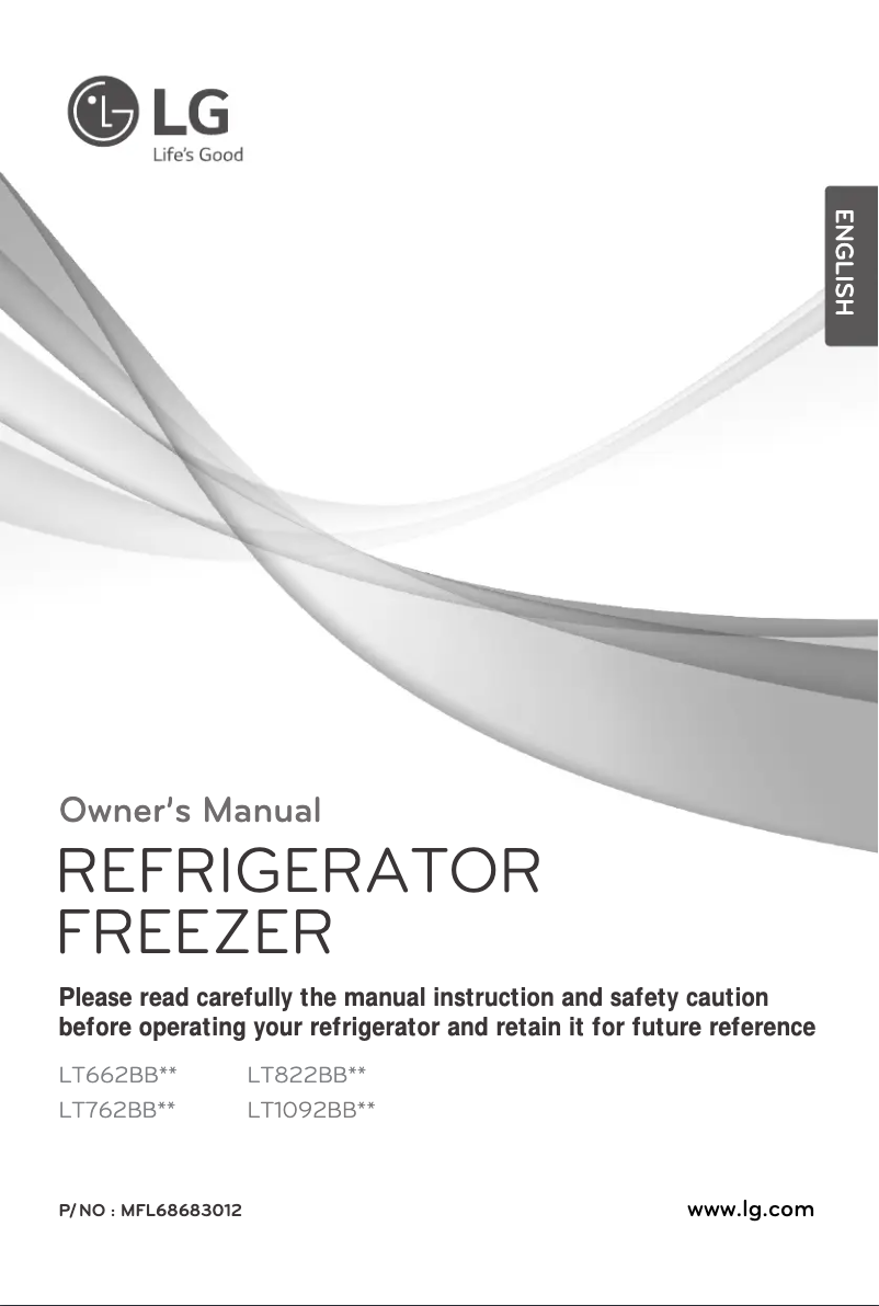 Page 1 de la notice Manuel utilisateur LG LT1092BBSI