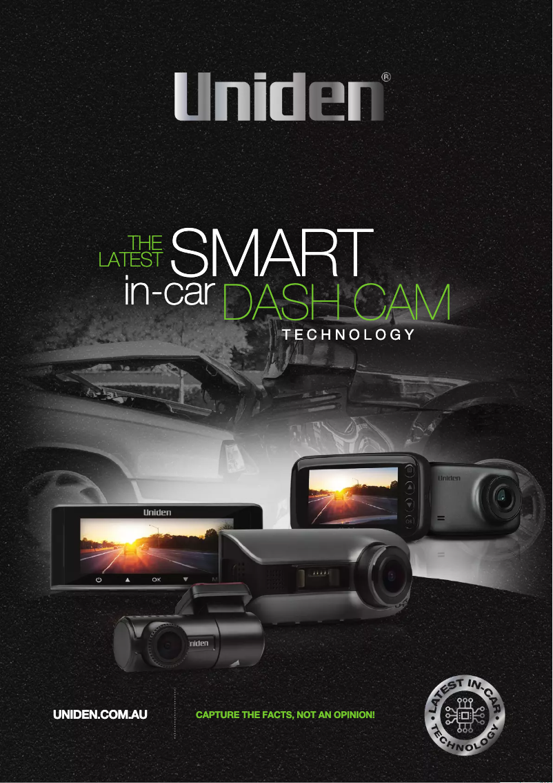 Página 1 del manual Folleto Uniden iGO CAM 90R