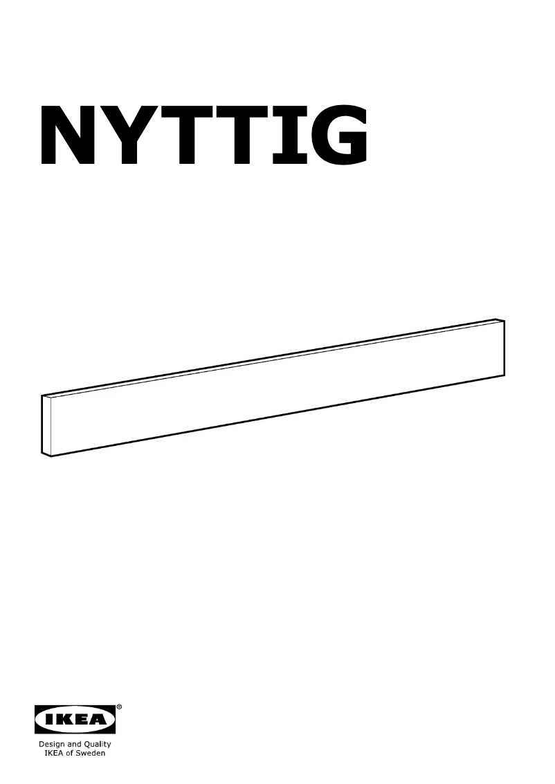 Page 1 de la notice Manuel utilisateur Ikea NYTTIG 602.906.76