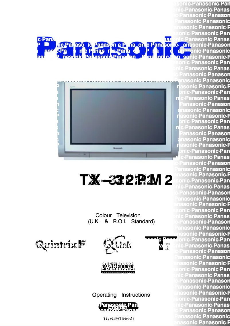 Page 1 de la notice Manuel utilisateur Panasonic TX-32PM2