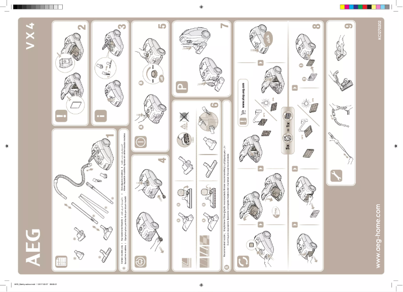 Page 1 de la notice Manuel utilisateur AEG VX4-1-IW-P