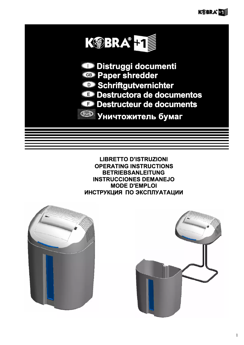 Página 1 del manual Manual de usuario Kobra +1 CC4