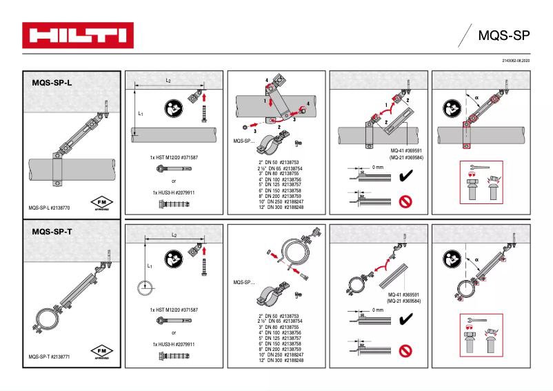 Page 1 de la notice Manuel utilisateur Hilti MQS-SP