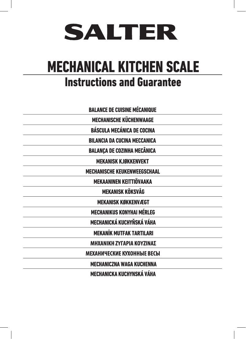 Página 1 del manual Manual de usuario Salter 139 UJDR