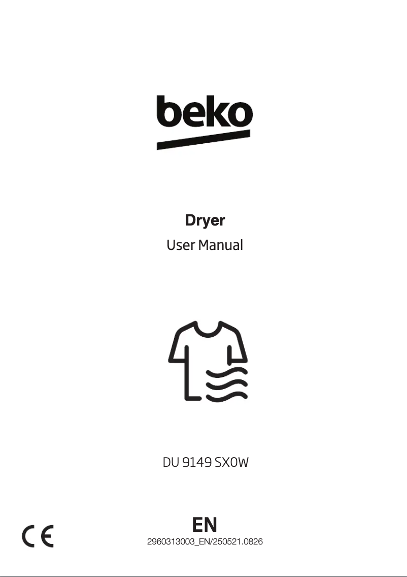 Page 1 de la notice Manuel utilisateur Beko DU9149SX0W