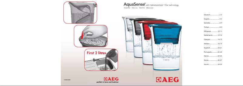 Page 1 de la notice Manuel utilisateur AEG AWFLJL4