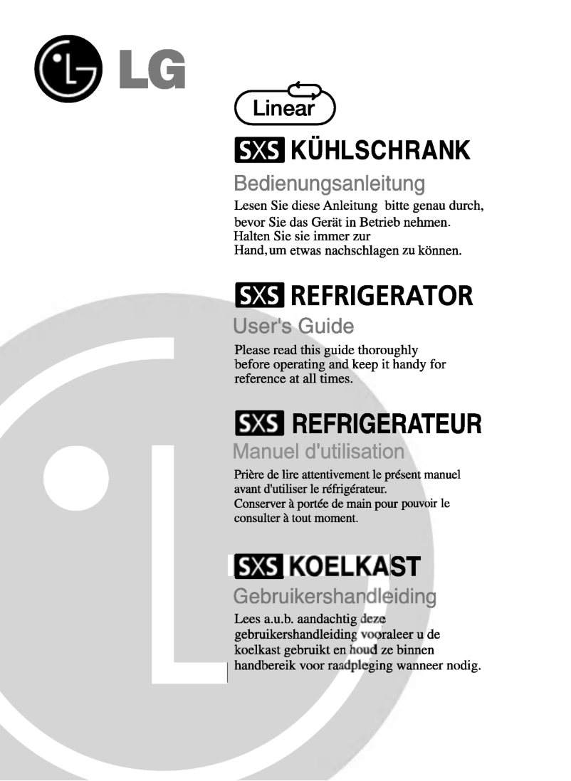 Page 1 de la notice Manuel utilisateur LG GR-L197QLJV