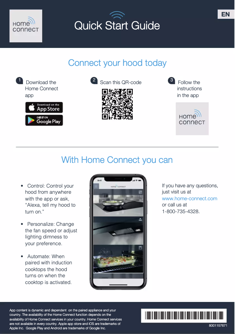 Page 1 of the manual Quick Start Guide Bosch HUI30253UC