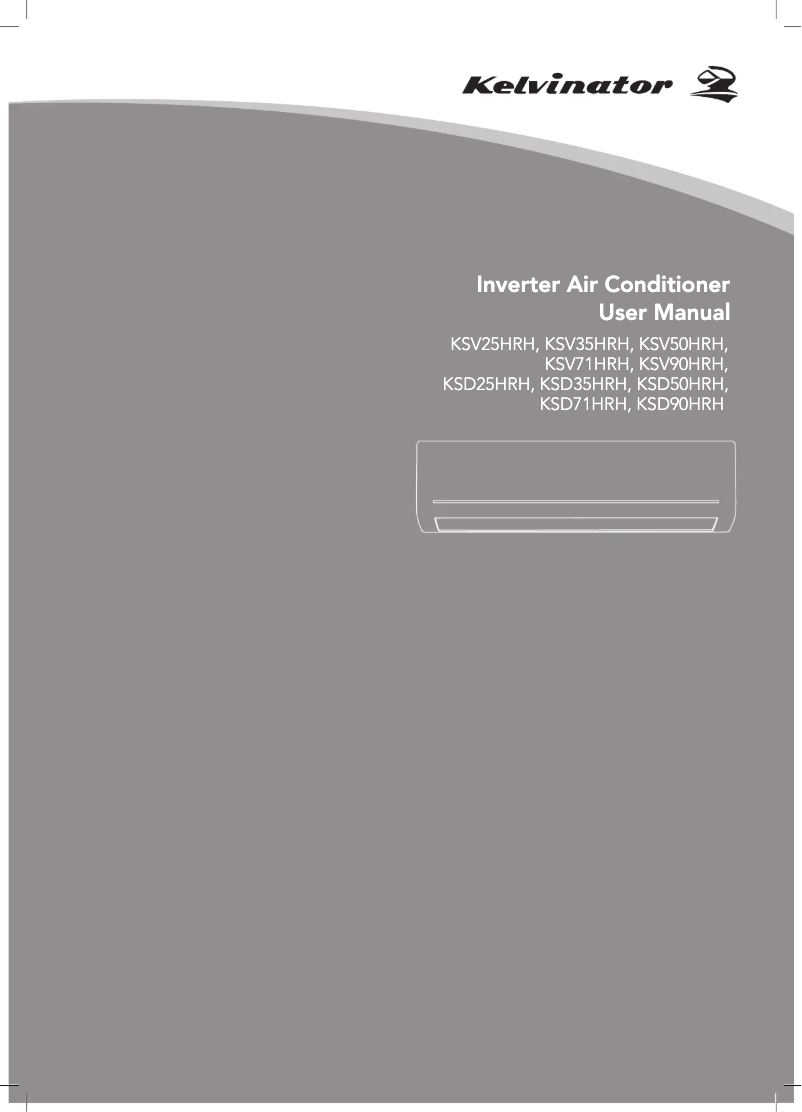 Page 1 of the manual User Manual Kelvinator KSD90HRH