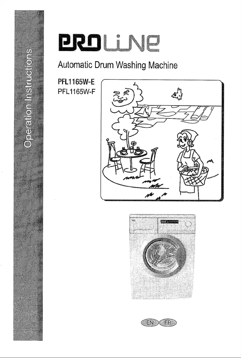 Page 1 of the manual User Manual Proline PFL1165W-F