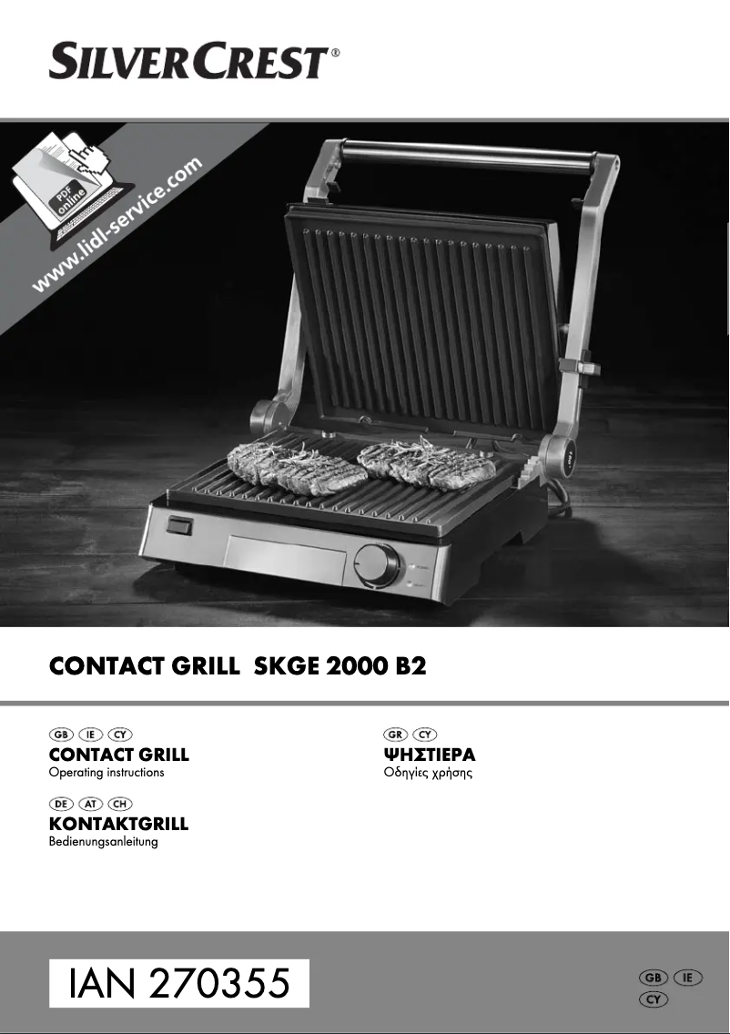 Page 1 de la notice Manuel utilisateur SilverCrest SKGE 2000 B2