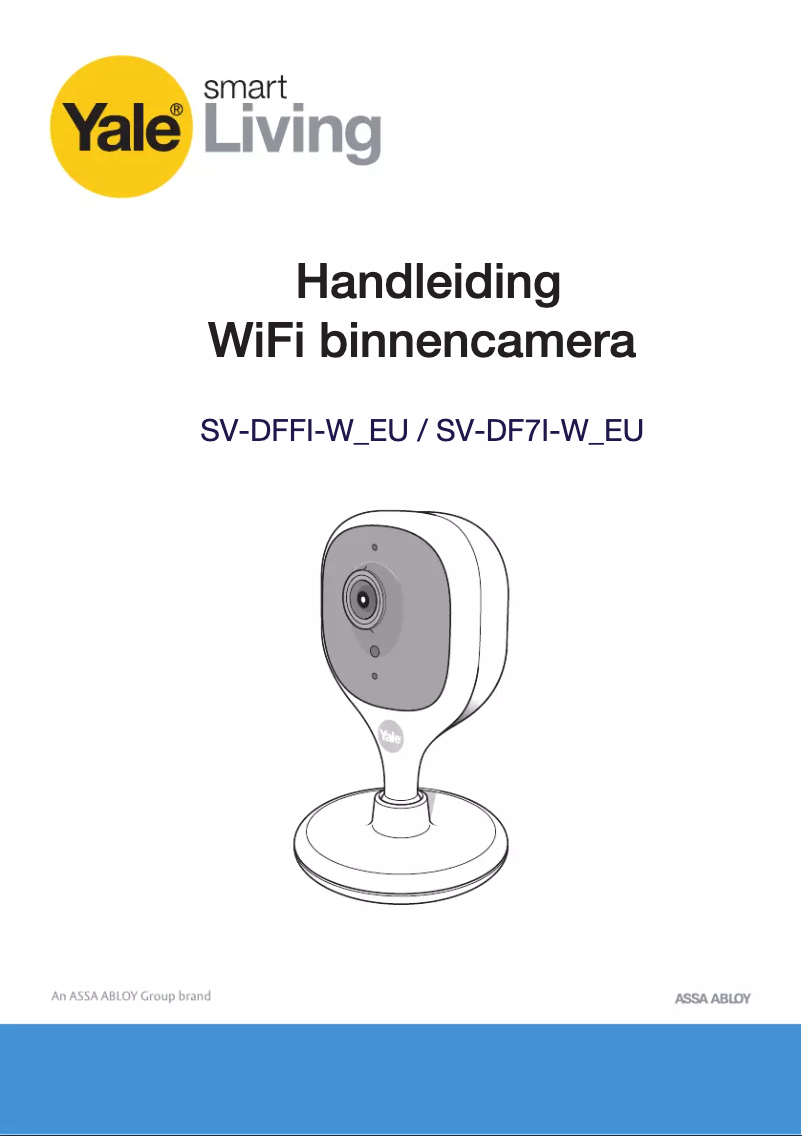 Page 1 of the manual User Manual Yale SV-DFFI-W