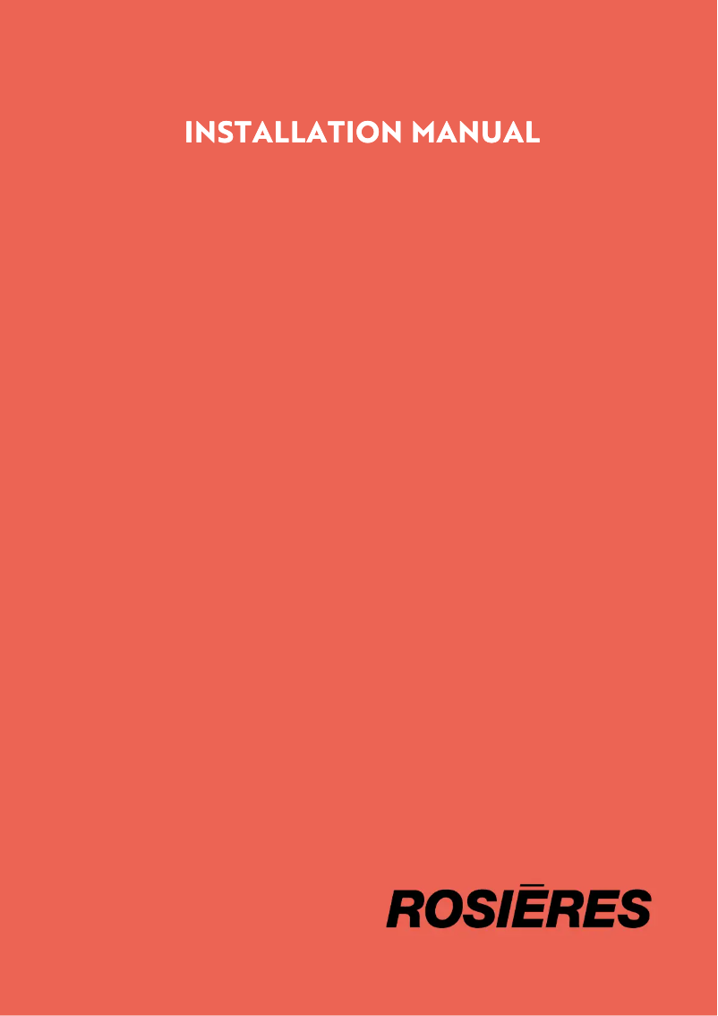 Page 1 de la notice Manuel utilisateur Rosieres RID64DCS