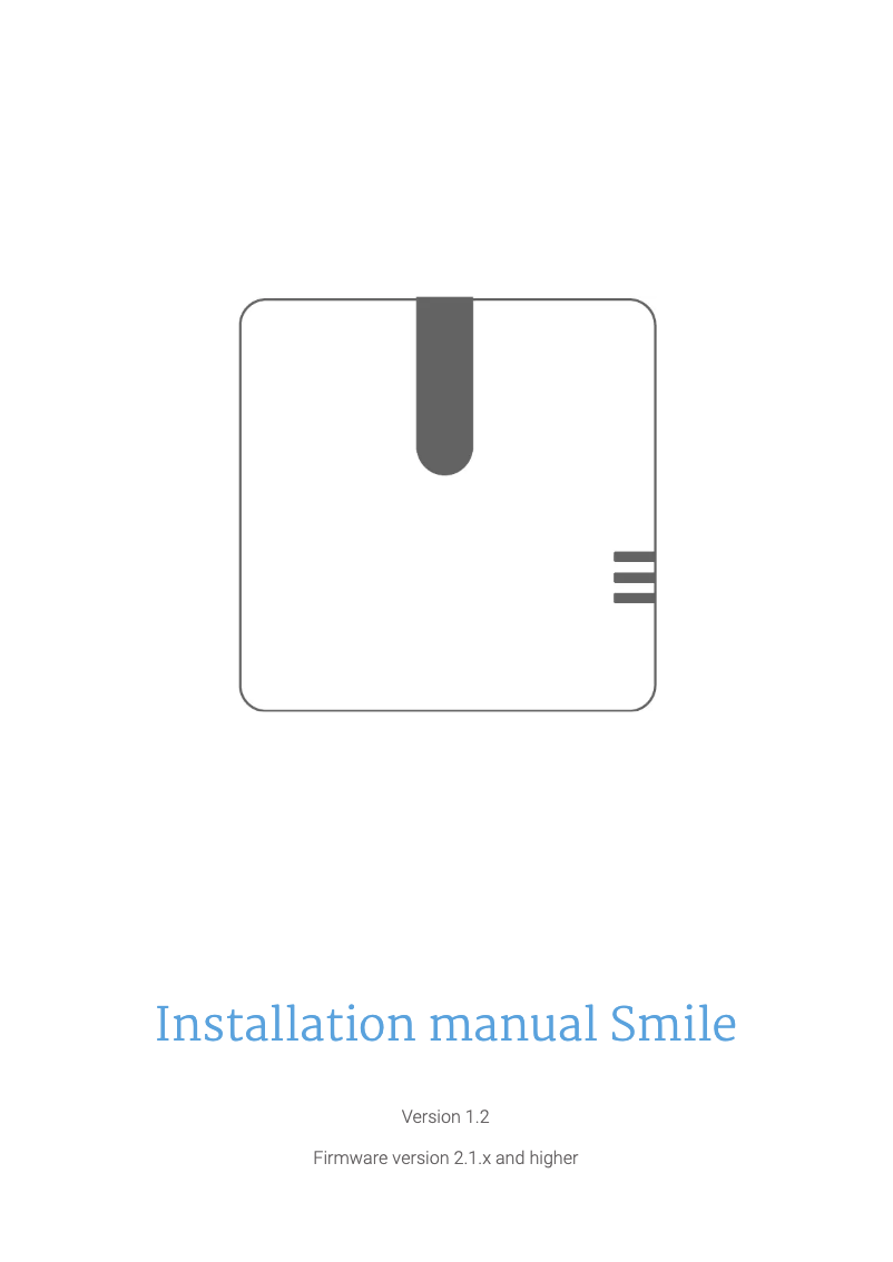 Page 1 de la notice Manuel utilisateur Plugwise Smile P1