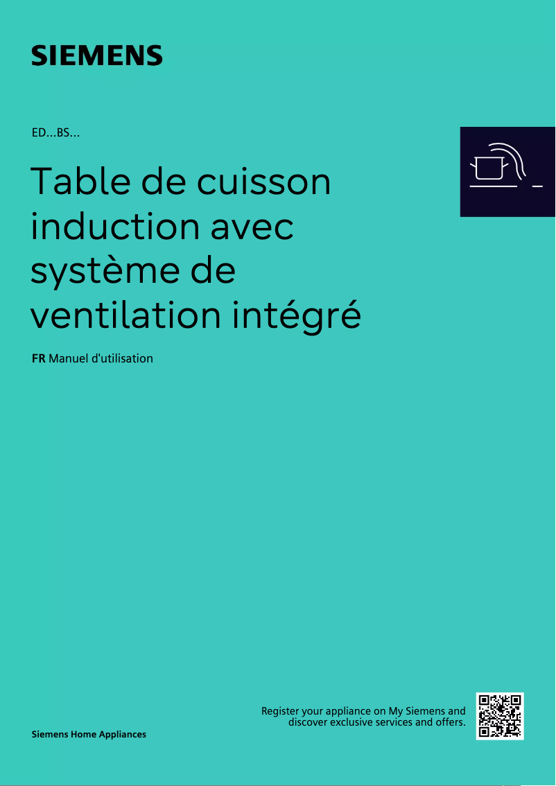 Page 1 de la notice Manuel utilisateur Siemens ED611BS16E