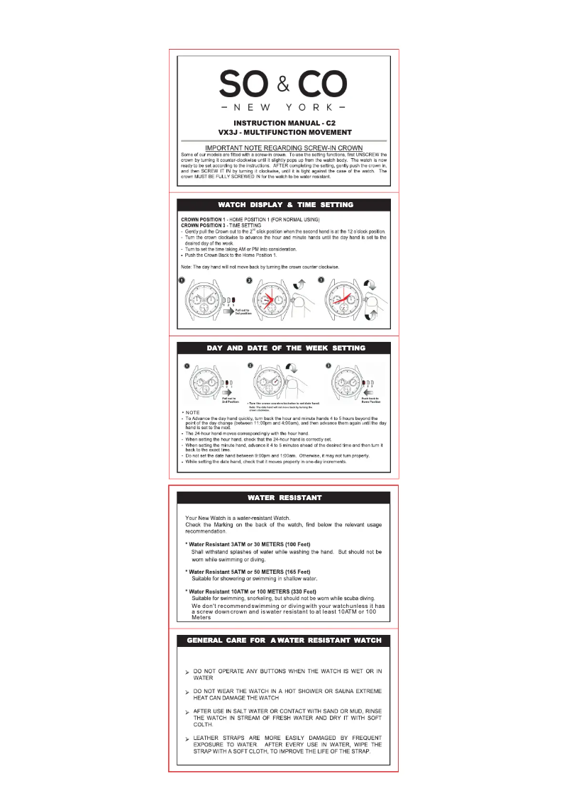 Page 1 de la notice Manuel utilisateur So & Co Madison 5019