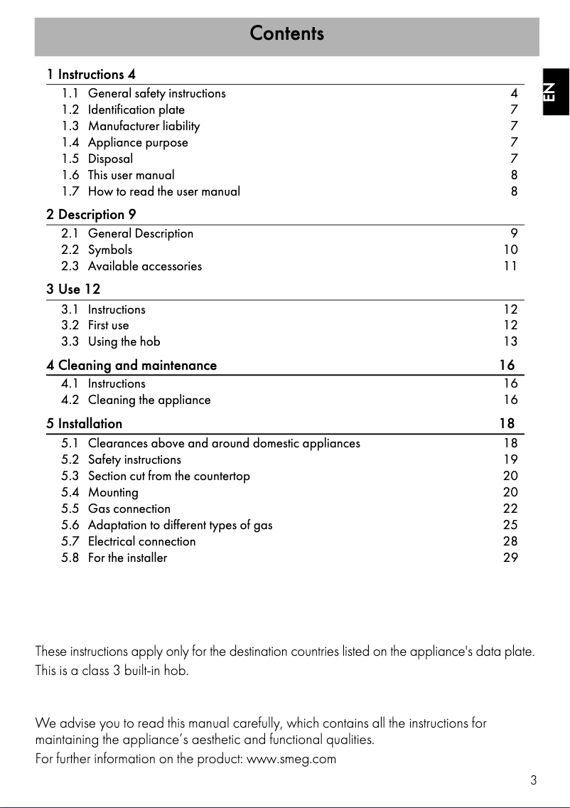 Page 1 de la notice Manuel utilisateur Smeg PV664LCNXAU