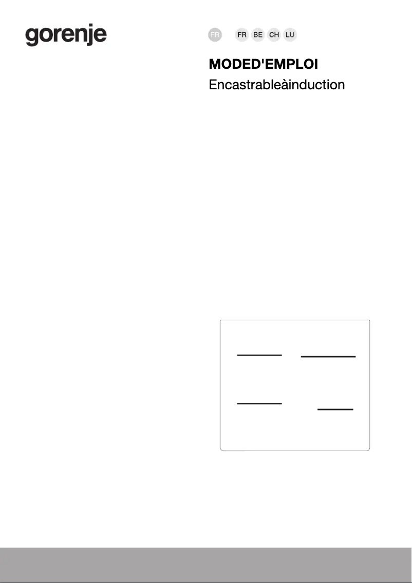 Página 1 del manual Guía de instalación Gorenje IT641BSC7