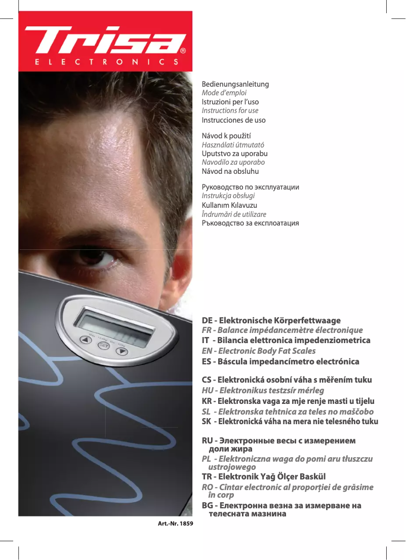 Page 1 de la notice Manuel utilisateur Trisa 1859