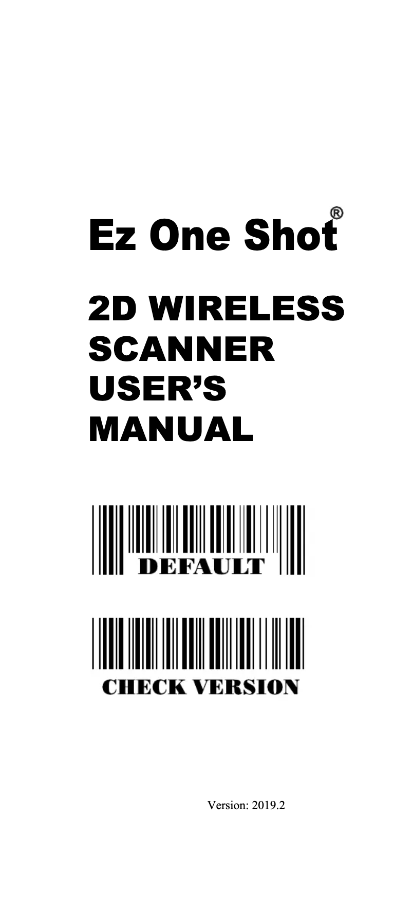 Page 1 de la notice Manuel utilisateur Renkforce Ez One Shot